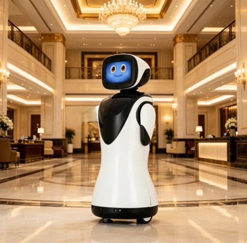 Custom AI Service Reception Robot with Facial Expression Screen, Voice Interaction  Perfect Welcome Robot for Schools, Malls