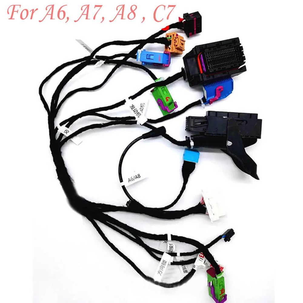 ECUTOOL Test Platform Cable Harness ECU Bench For AUDI A4 A6 A7 A8 B8 B9 C7 Q5 Q7 Adapter & Cables