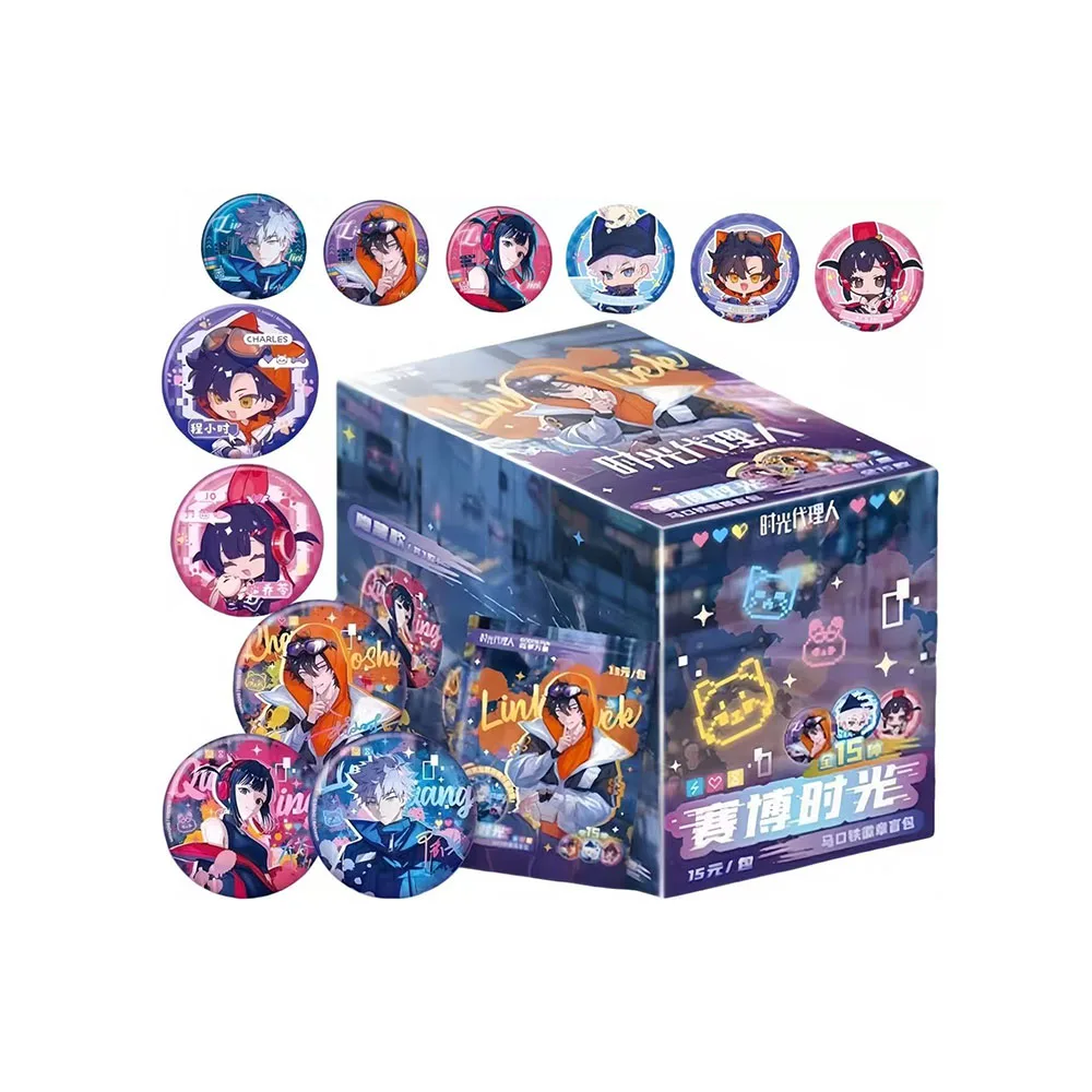 

Sunsyea Link Click Shiguang Daili Ren Официальный товар Оригинальный значок Charles Lucas Jo Случайный набор из 12 предметов