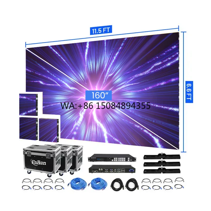 

High Resolution Indoor Outdoor LED Display Front Service Rental Church Stage Backdrop LED Screen P3.9 P2.6 P2.9 LED Wall