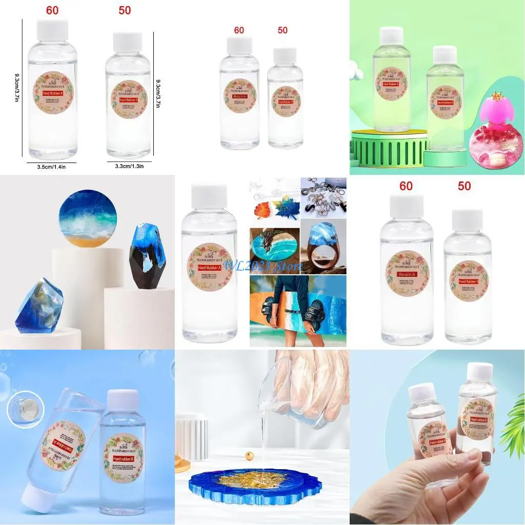 

G5GC Epoxy Resin for Table Top DIY Arts Make Easy Mix 1:1 AB Casting Molds Craft