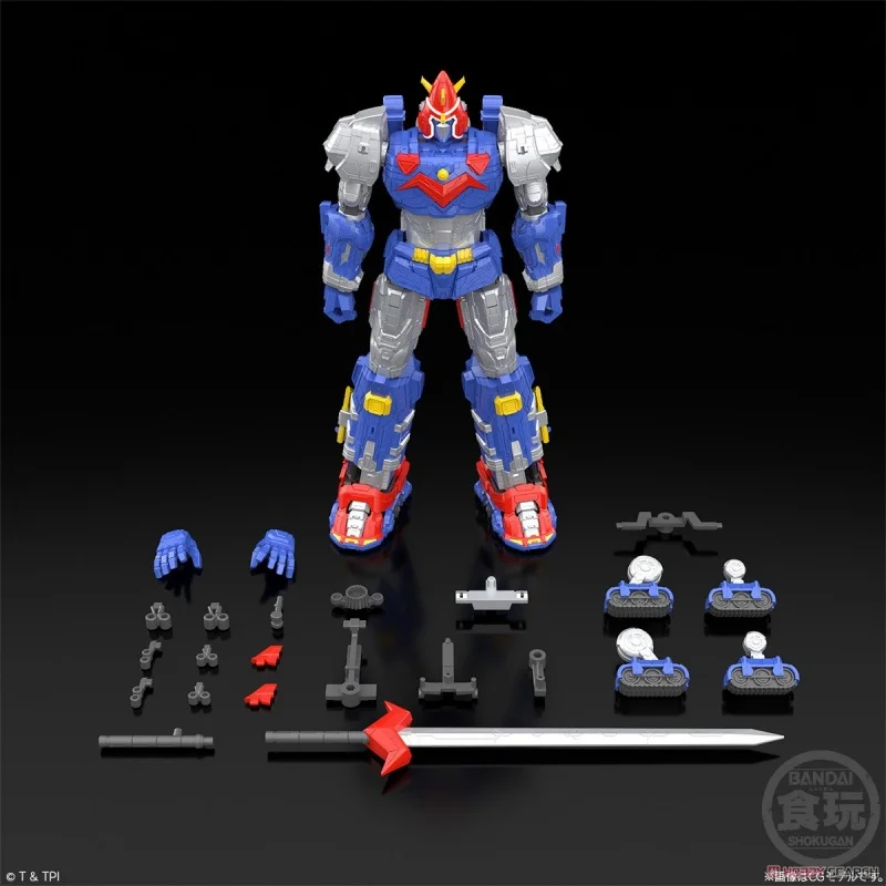 Bandai-máquina súper electromagnética genuina Voltes V, modelo de ensamblaje, Kit de modelismo, periférico de animé, figura de acción genial, regalo