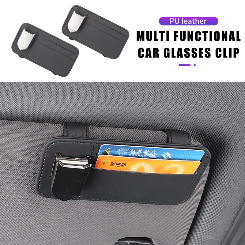 Car Visor Organizer Sunglass Holder Glasses Bag Card Clip Interior For Lexus UX250h RX450h CT200h RX400h NX300h RX350 RX300 GX47