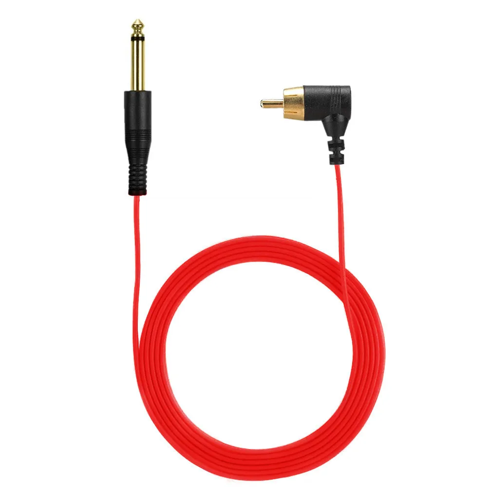 สายคลิปสัก, ขั้วต่อสายเคเบิล RCA เครื่องสักแหล่งจ่ายไฟอุปกรณ์เสริมสายคลิปสักสำหรับเครื่องตลับหมึกแบบโรตารี่