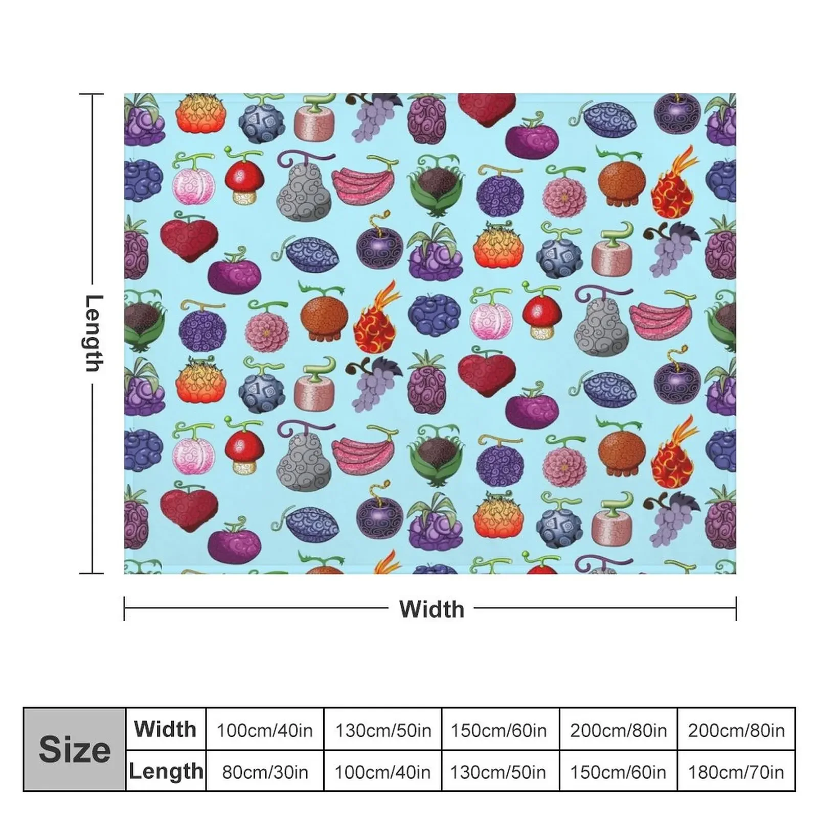 devil fruit pack Throw Blanket Kid'S Flannels decorative Decorative Sofa Blankets