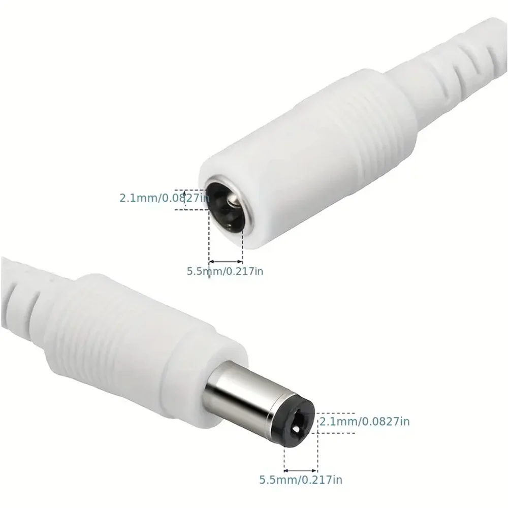 3M/5M/10M/15M/20M/30M/50M DC Extension 5.5x2.1mm Power Cord Cable Extender For CCTV Security Camera 12 Volt Extension Cord