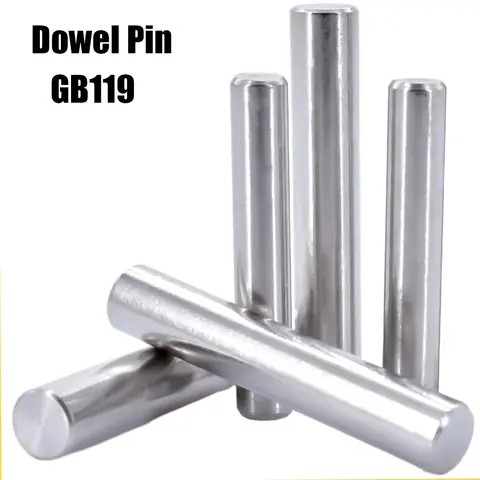 Dowel Pin GB119 M1 M1.5 M2 M2.5 M3 M4 M5 M6 M8 M10 Cylindrical Locating 304 Stainless Steel Fixing Shaft Pins Round Solid Rod