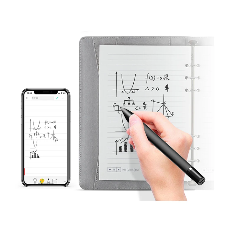 

Custom AI Smart Pen Writing Notebook Mobile APP Cloud Sync Diary Personalized Travel A5 Pu Leather Smart Notebook Power Bank
