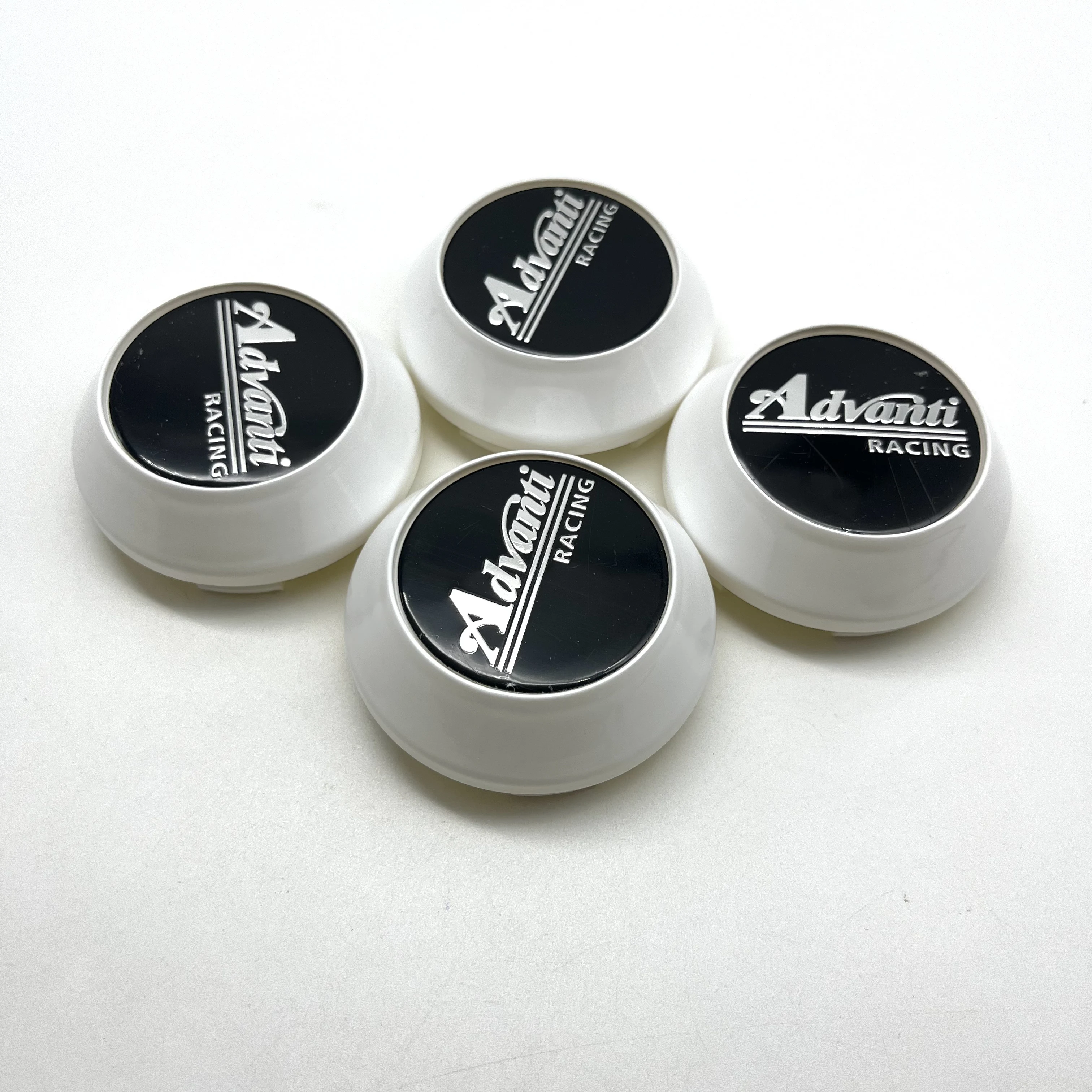 4pcs ADVAN Advanti Racing 3D Emblem Sticker 60mm 65mm 68mm 69mm Car Wheel Center Cap Rims Cover White High Cap Auto Accessorie view 4