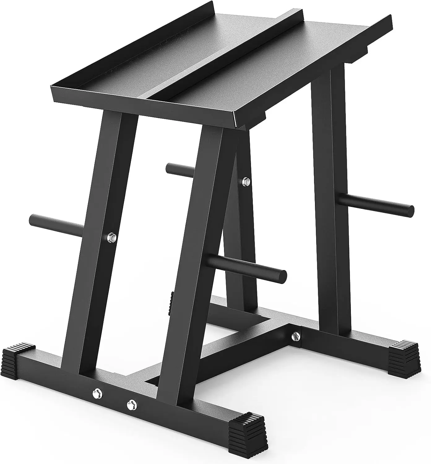 Dumbbell Rack Weight Storage Stand Capacity 500 Lb Plate Tree Adjustable