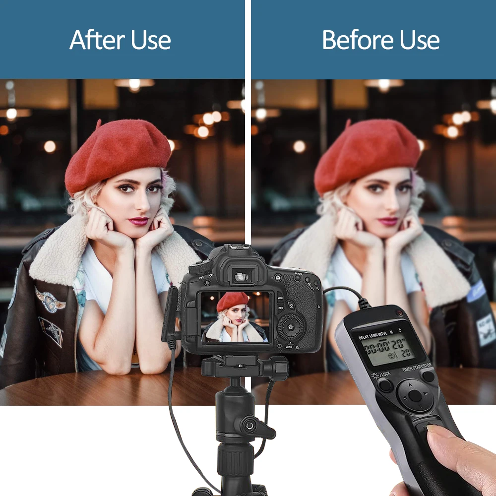 Mcoplus MC-DC2 Digital Camera Timer Remote Control Shutter Release for Nikon D90 D3100 D750 D780 D7500 D7200 D7100 D7000 D5600