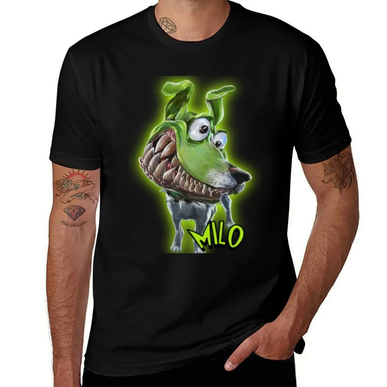

The Mask of Milo the Dog (Jim Carrey); 1994 film, comedy T-Shirt plus sizes hippie clothes summer shirt mens funny t shirts