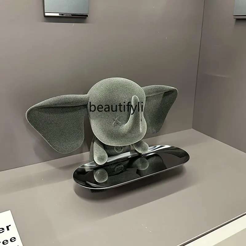 Minimalist Dumbo Tray Decoration Modern Hallway Key Storage Cartoon Living Room TV Cabinet Decoration