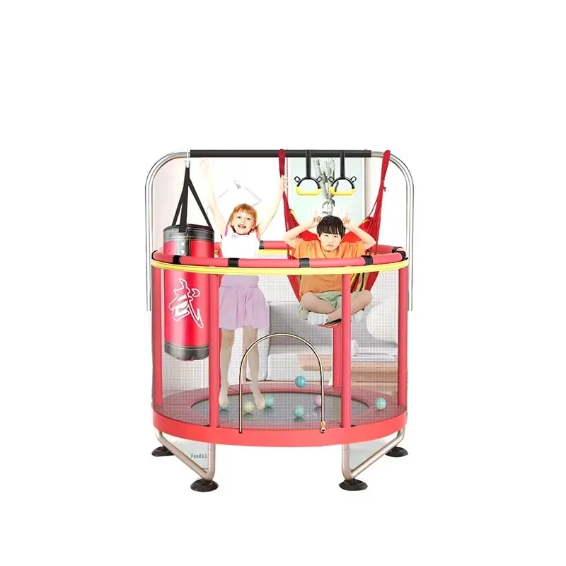 Children's trampoline indoor children's baby elastic bed family small protective net elastic