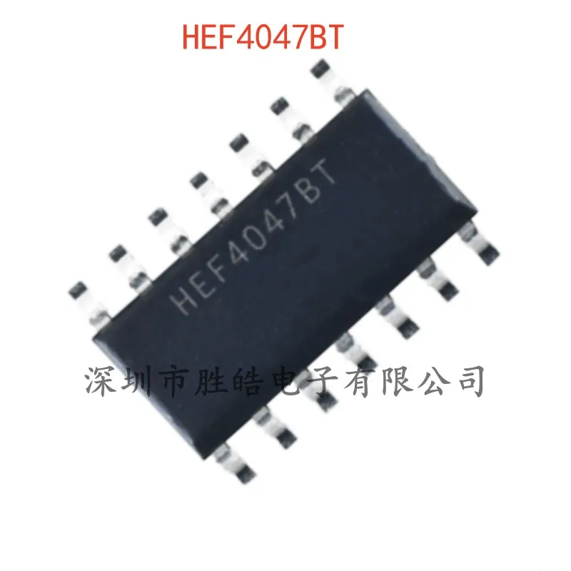 

(10PCS) NEW HEF4047BT , 653 HEF4047 Monostable Unstable Multivibrator SOIC-14 HEF4047BT Integrated Circuit
