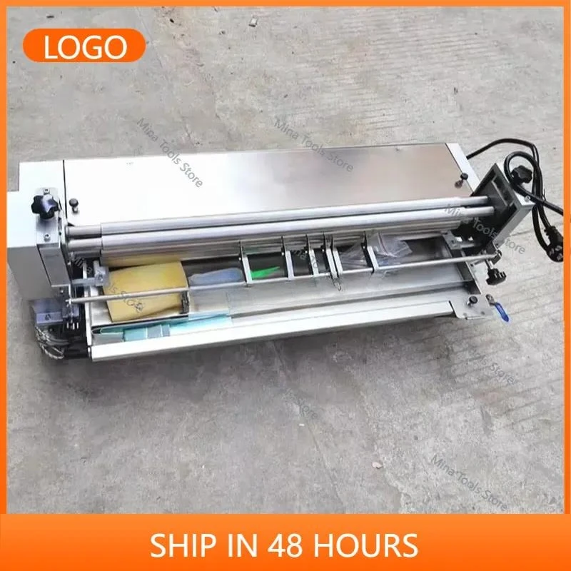 Handle with Conveyor Semi Automatic Box Corrugated Gluer Hot Melt Glue Paper Gluing Machine