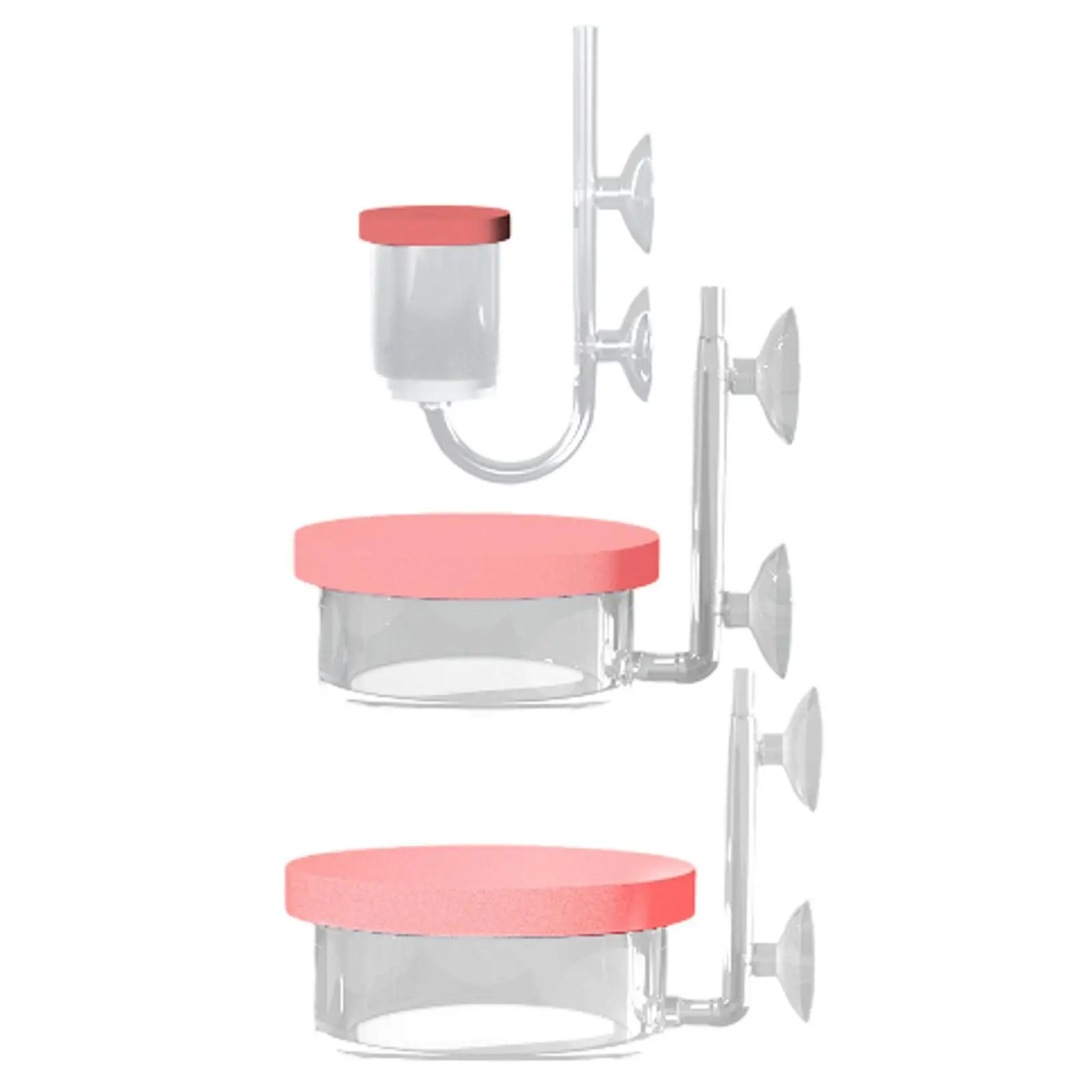 

Adjustable Air Stone Bubble Diffuser Kit Acrylic Oxygenator with Suction Cup for Mini Aquarium Tank