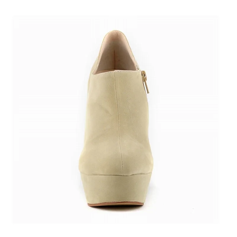 Loslan difen Herbst Winters tiefel für Frauen Keile Plattform High Heels Herde Damen Knöchel Mode kurze Stiefel Schuhe Frau Pumps