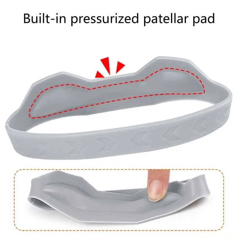 M5TC Elastic Silicone Patella Support Brace for Men Women Baseball Basketball Running