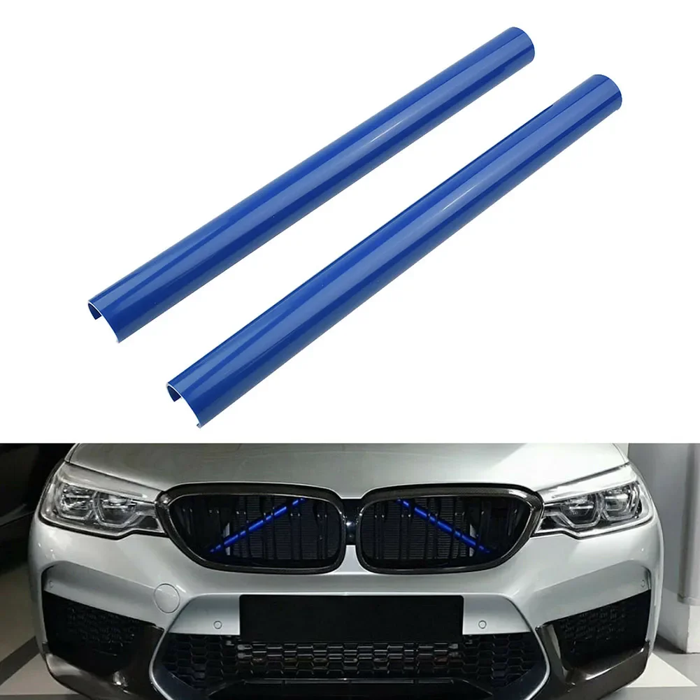 

2Pcs Car Front Grille Trim Strips For BMW F30 F31 F32 F33 F34 F35 Blue Car Sport Styling Decoration Accessories Sticker