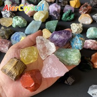 Natural Raw Stone Quartz Crystal Stone High-quality Multi-color Healing Crystal Block Chakra Meditation Stone Home Decoration