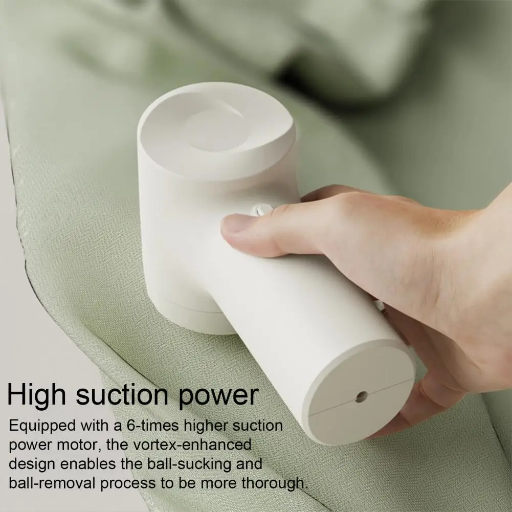 Electric Lint Remover Portable Electric Fabric Shaver with 6-leaf Blades for Sweater Defuzzing Usb Rechargeable Lint for Clothes