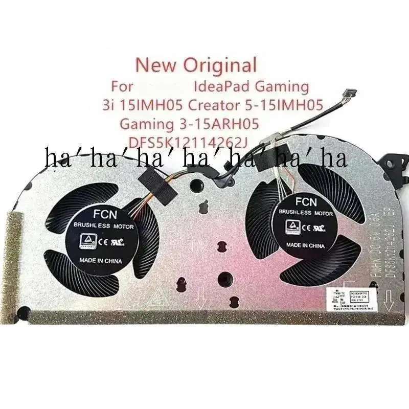 

* new laptop CPU fan for IdeaPad gaming 3i 15imh05 creator 5-15imh05 gaming 3-15arh05 dfs5k12114262