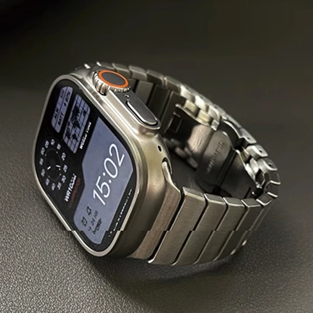 Cinturino in acciaio inossidabile per Apple Watch Ultra 2 49mm 10 46mm 9 8 7 6 5 4 Bracciale a maglie di lusso per IWatch 45mm 44mm Business Correa