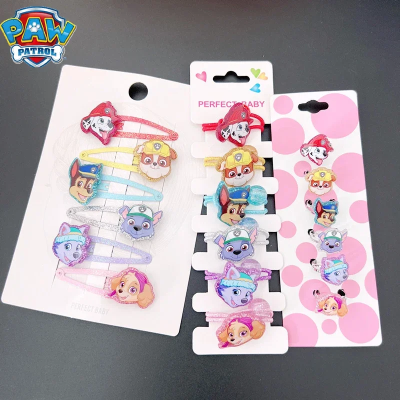 Hot Paw Patrol Children Hair Accessories Anime Everest Skye Hair Clip Puppy Dog Hairclip Cute Headdress Print Hairpins for Girls