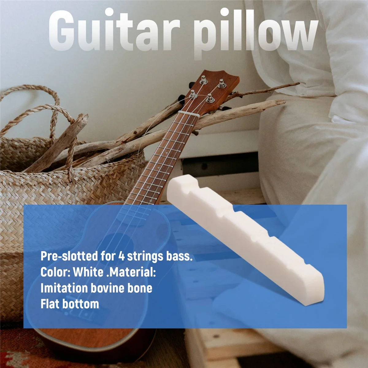 

A95U предварительно прорезная басовая гайка с плоской подошвой для 4-струнного крыла PB JB Precision Bass Jazz Bass, 38x3,5x5/4,5 мм