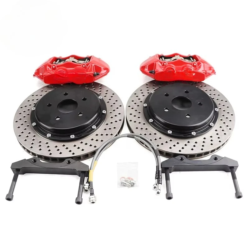 forChina Factory MZTSL 4 Pot Brake Caliper Kit 330/355/380mm Disc for BMW Audi Mini VW lexus 570 Subaru Chevrolet Models
