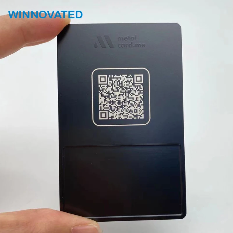 10 0.pieces.Custom.High Quality Personalized QR Code Printing RFID NFC Metal Business Card