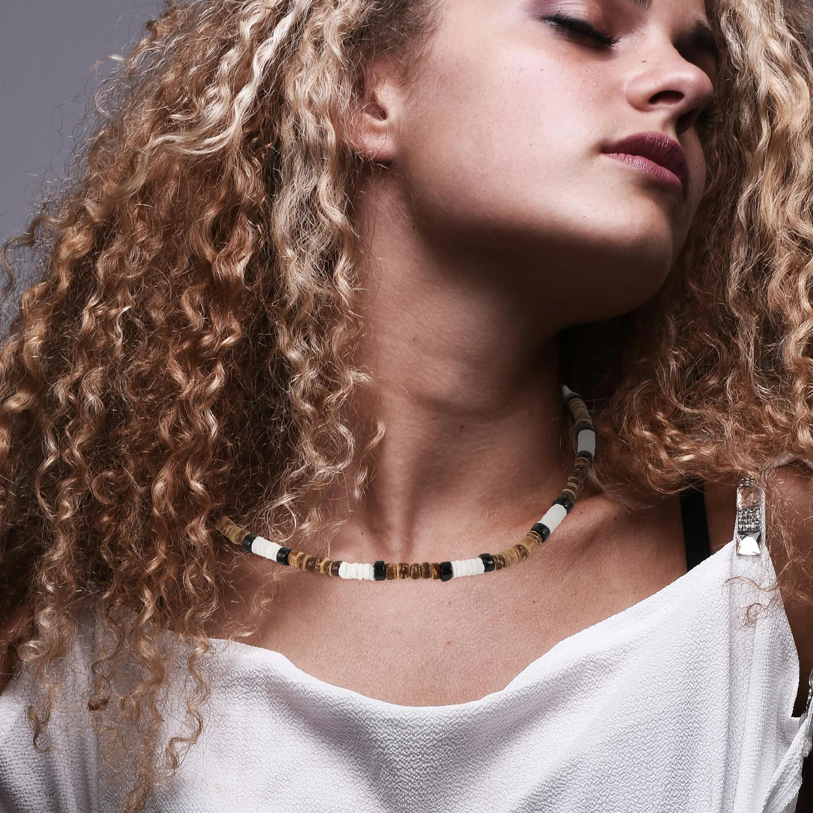 

Chic Colorful Beaded For Women Trendy Clavicle Choker Chain Jewelry Summer Bohemian Pendant Necklace Girls Fashion Accessory