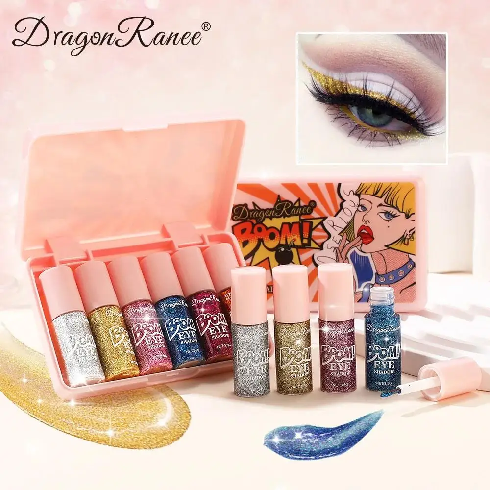 Liquid Eyeshadow Palette Waterproof Long Wearing Shimmer Makeup Kit Brilliant Smooth Cosmetics Eye Shadow