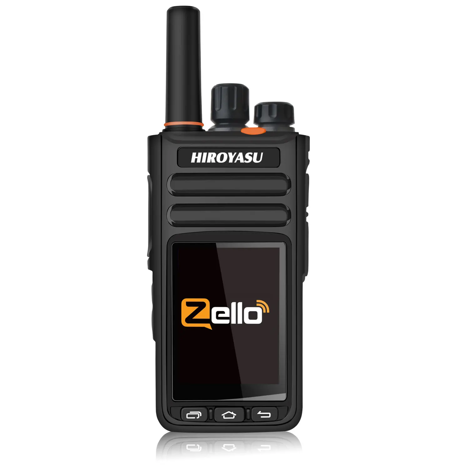 HIROYASU HI-B8 PoC Radio WIFI 2G 3G 4G Cellular Network Zello Walkie Talkie 2GB+16GB 2.4” Touch Screen Android 9.0 GPS FM Radio