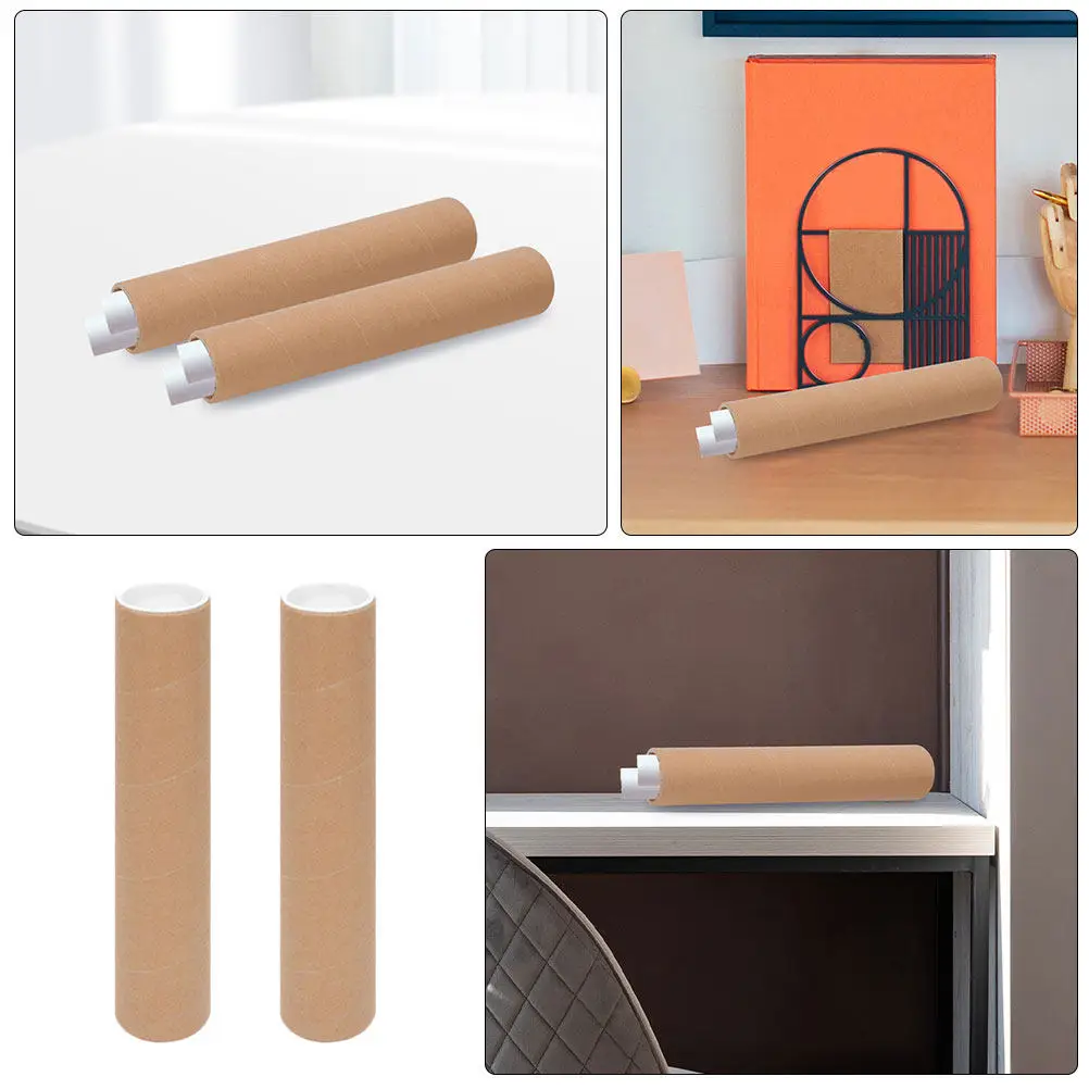 2Pcs Heavy-Duty Documents Storage Tubes Secure Mailing Tubes Poster Tube Carrying Case Artwork Storage Tube Poster Carrying Case