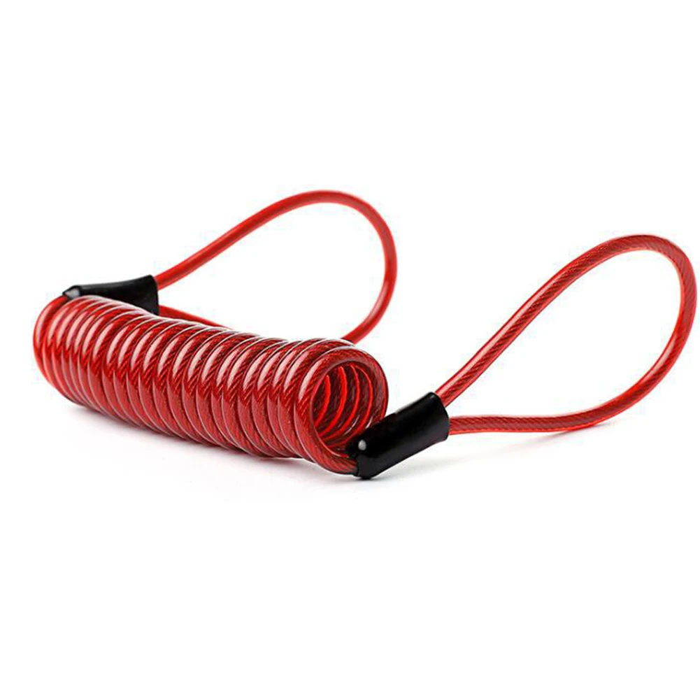 PVC Wire Wire 100% Brand New Alarm Disc Anti-Theft Cable Wire Tether Lock Motorcycle Bike For Car High Quality