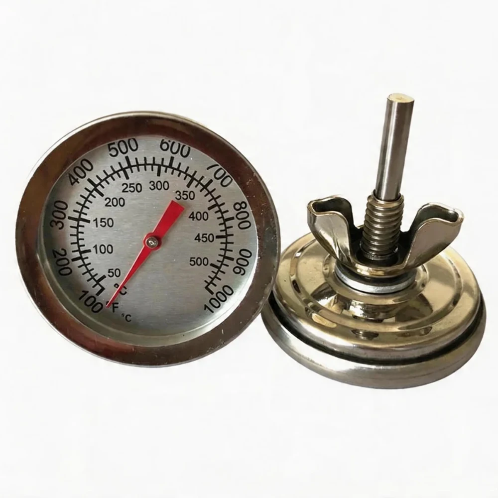 50-500 Celsius Stainless Steel BBQ Smoker Grill Thermometer Temperature Oven Grill Cooking Temp Gauge Roasted Chicken Goose Duck