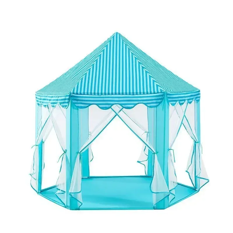 New Baby Toys Tents Portable Folding Prince Princess Tent Children Castle Play House Kid Outdoor Beach Zipper Tent Outdoor Gifts