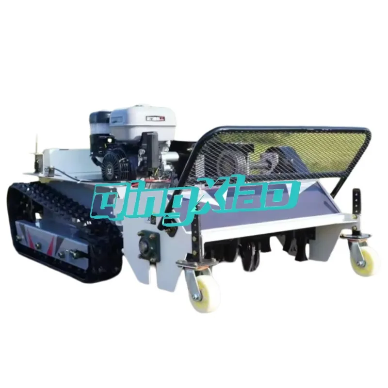High Level Remote Control Lawn Mower Robot Powerful Engine  Wide Cutting Width  All Terrain High Efficiency  Grass Cutter CE EPA