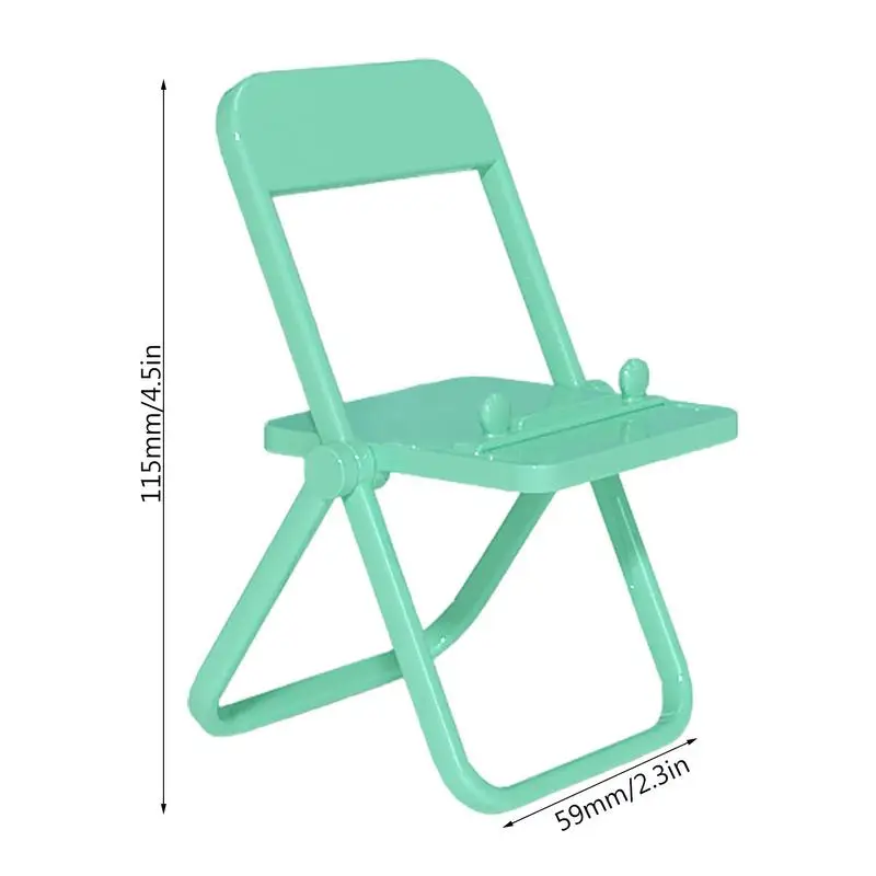 Chair Phone Holder Stand Cell Phone Stand For Desk 3 Gear Angle Adjustable Chair Shape Cell Phone Stand Multiangled Bracket