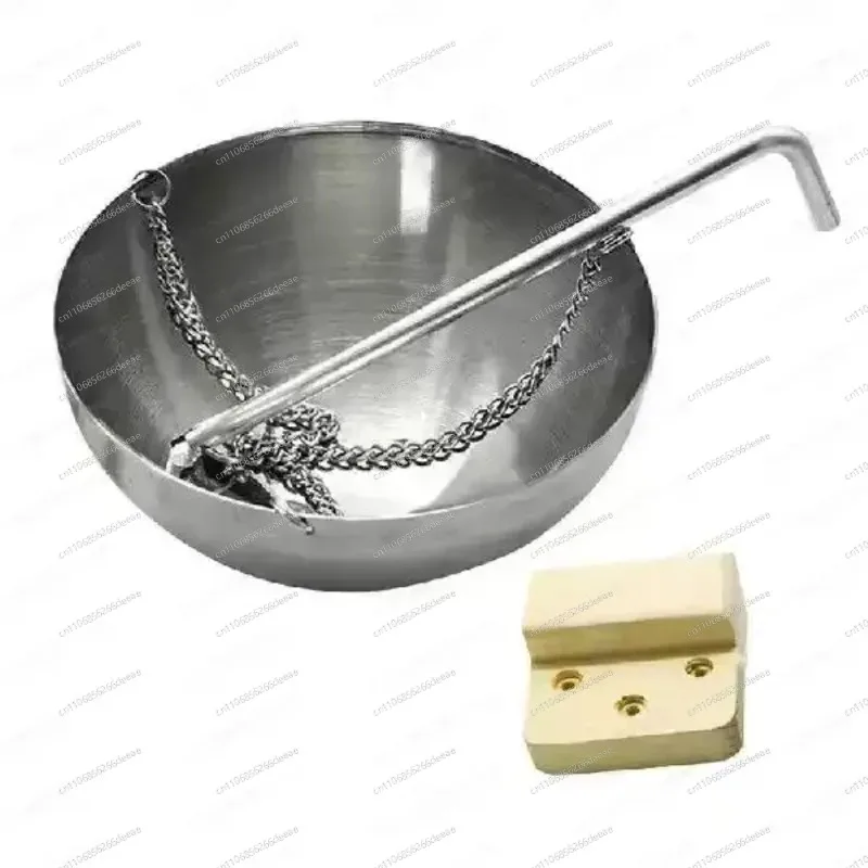 YBJ-12CM Stainless Steel Sauna Aromatherapy Bowl Essential Oil Dish Dry Steam Room Accessory