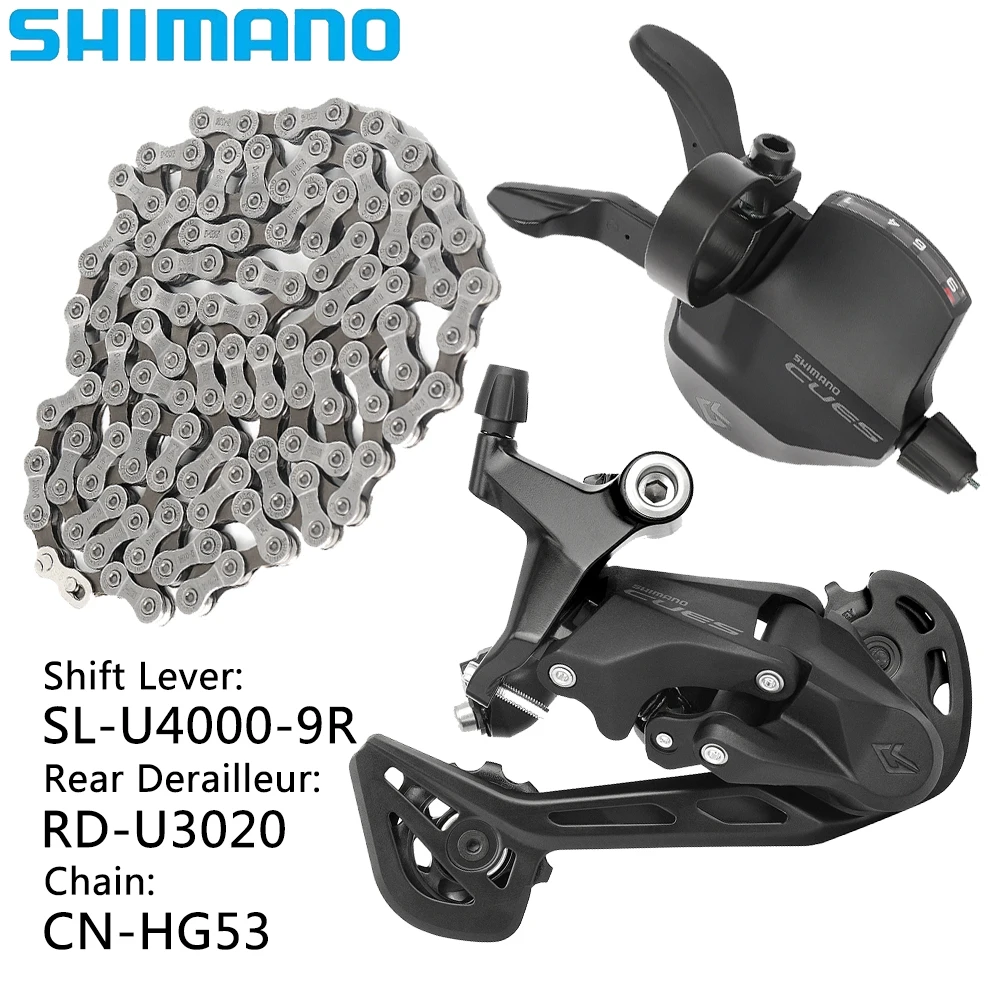 SHIMANO CUES 9 Speed Derailleur MTB Bike Right Shift Lever U4000 U3020 U4020 Rear Derailleur CN-HG53 Chain Bicycle Parts