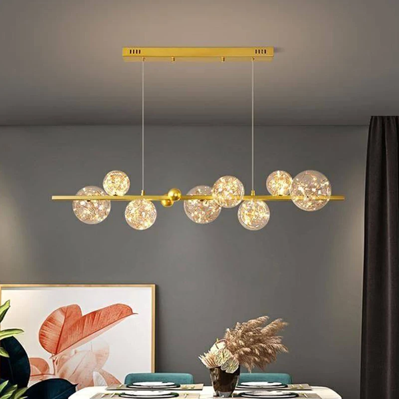 Modern dining room lamparas decoracion hogar moderno smart Pendant lights decoration salon Chandeliers for dining room