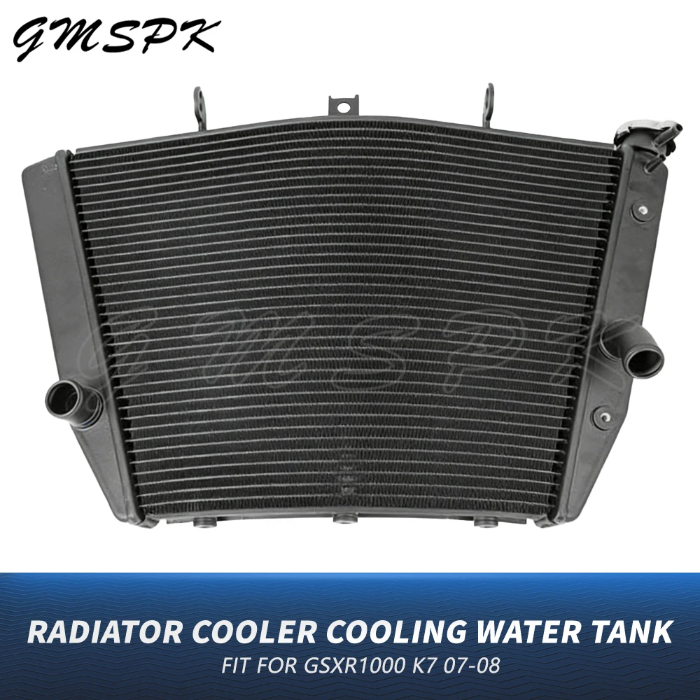 Motorcycle Aluminum Radiator Cooler Cooling Water Tank Replacement Parts Fit For GSX-R1000 GSXR1000 GSX-R 1000 K7 K8 2007-2008