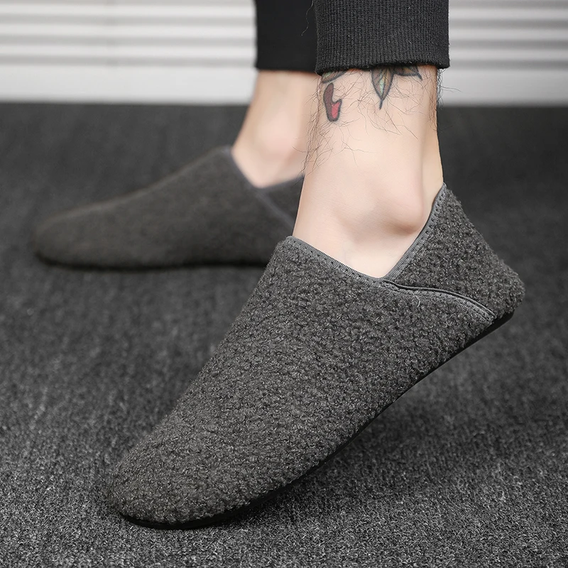 MAEDEF Men's Slippers Women Shoes Home Slipper Indoor Bedroom Flats Soft Thin Bottom Slides Winter Indoor Casual Mens Slippers