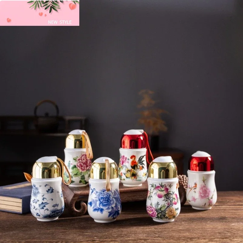 

Керамическая чашка, бытовая сине-белая однослойная поясная коллекция, автомобильная чашка, удобная