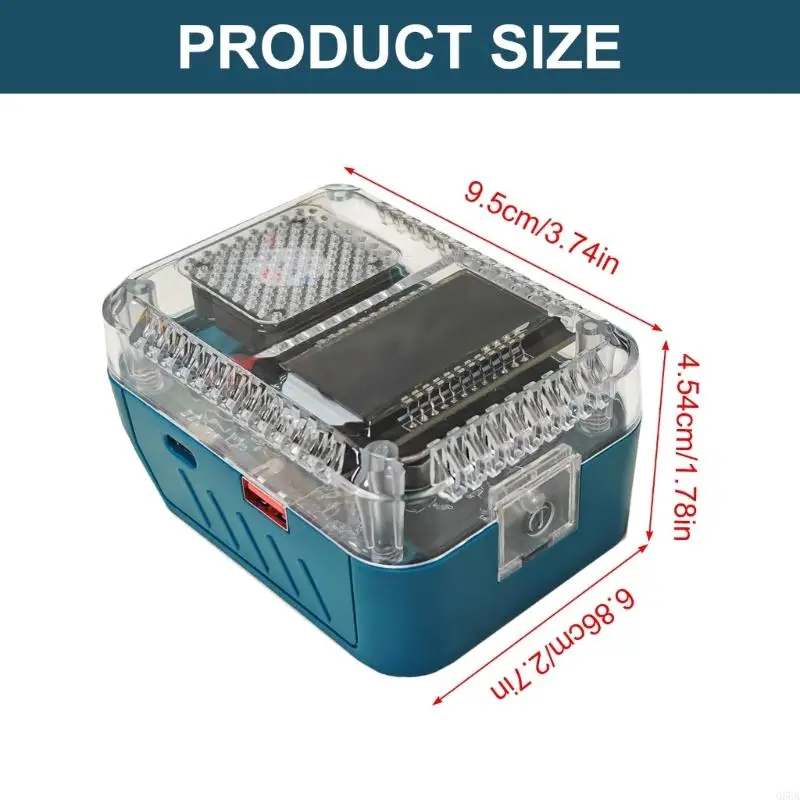 وظائف محول شاحن البطارية المتقدمة 140W الوصيع USB C واجهات مراقبة الوقت الحقيقي تحويل كفاءة نظام