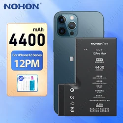 NOHON High Capacity Phone Battery for iPhone 12 Pro Max 12ProMax 12 Mini 12Mini 12Pro Replacement Batteries Bateria