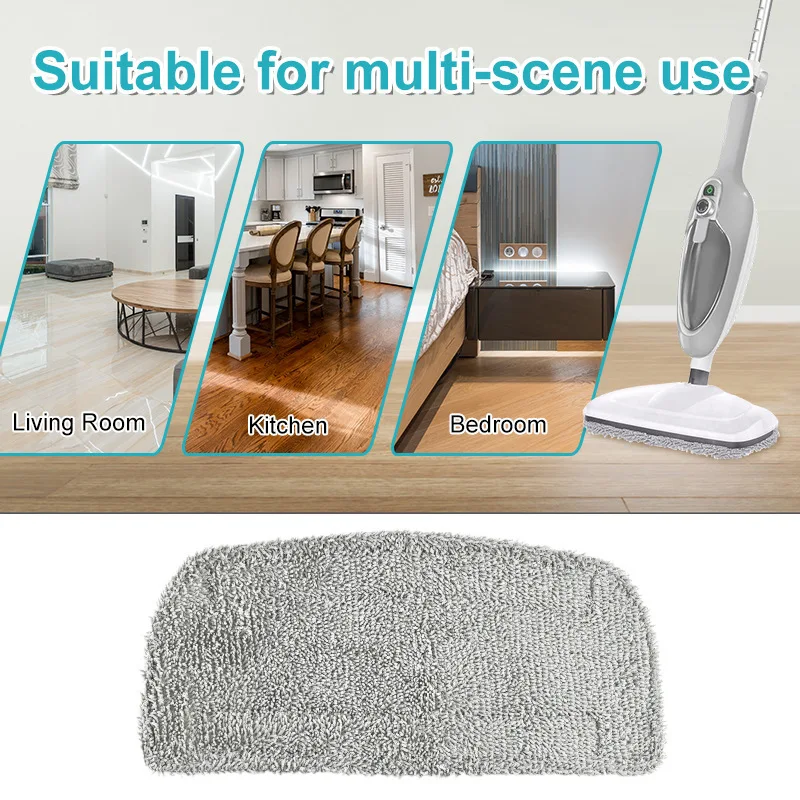 1/2/4/10x Steam Mop Pads For GorFanty GF-6610B/GF-6610, Neugo NE033/NE033M & Mxnsewr, Washable Microfiber Steam Mop Pad